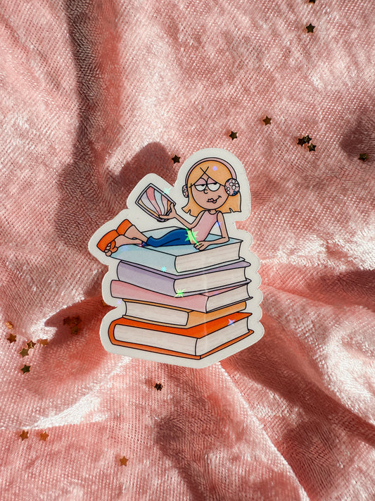 Bookish Girlie | Kindle Sticker