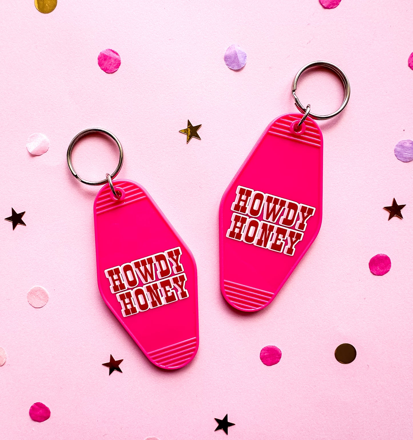 Howdy Honey Cowboy Romance Bookish Keychain