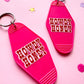 Howdy Honey Cowboy Romance Bookish Keychain