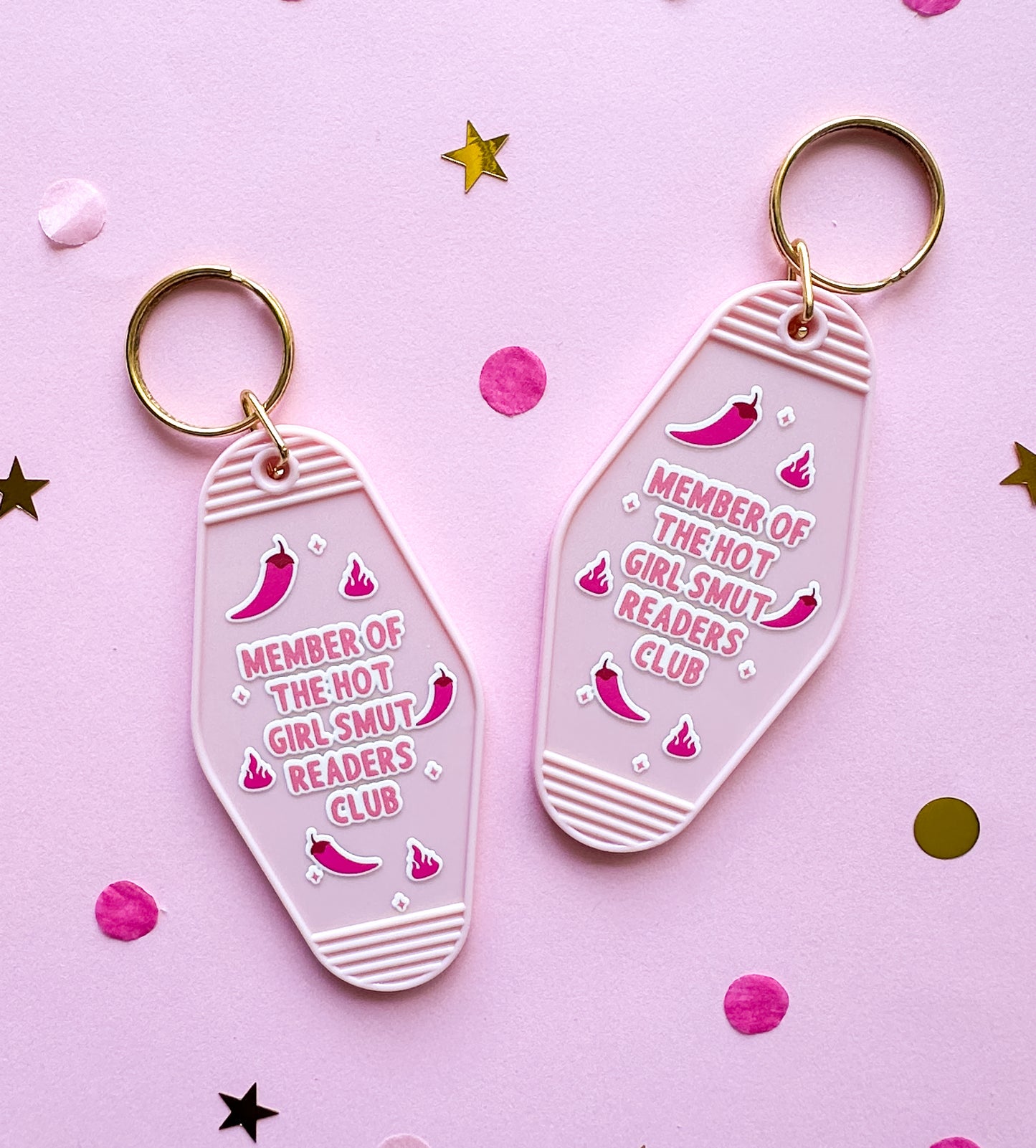 Member of the Hot Girl Smut Readers Club Bookish Keychain