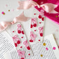 Pink and Red Cherry Bows Acrylic Bookmark