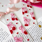 Pink and Red Cherry Bows Acrylic Bookmark