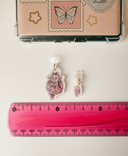 Dragon Cutie E-Reader Kindle Phone Charm