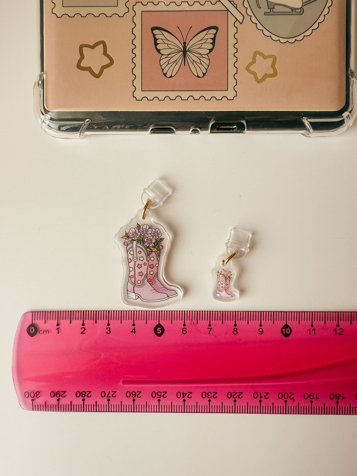 Cowgirl Boots E-Reader Kindle Phone Charm