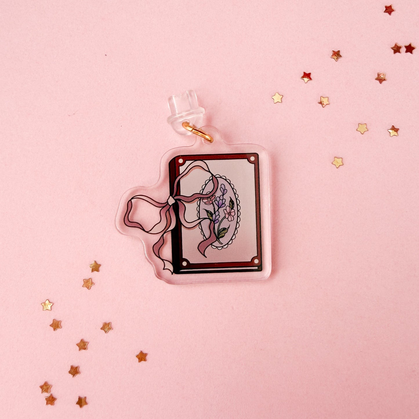 Pretty Book Lover E-Reader Kindle Phone Charm