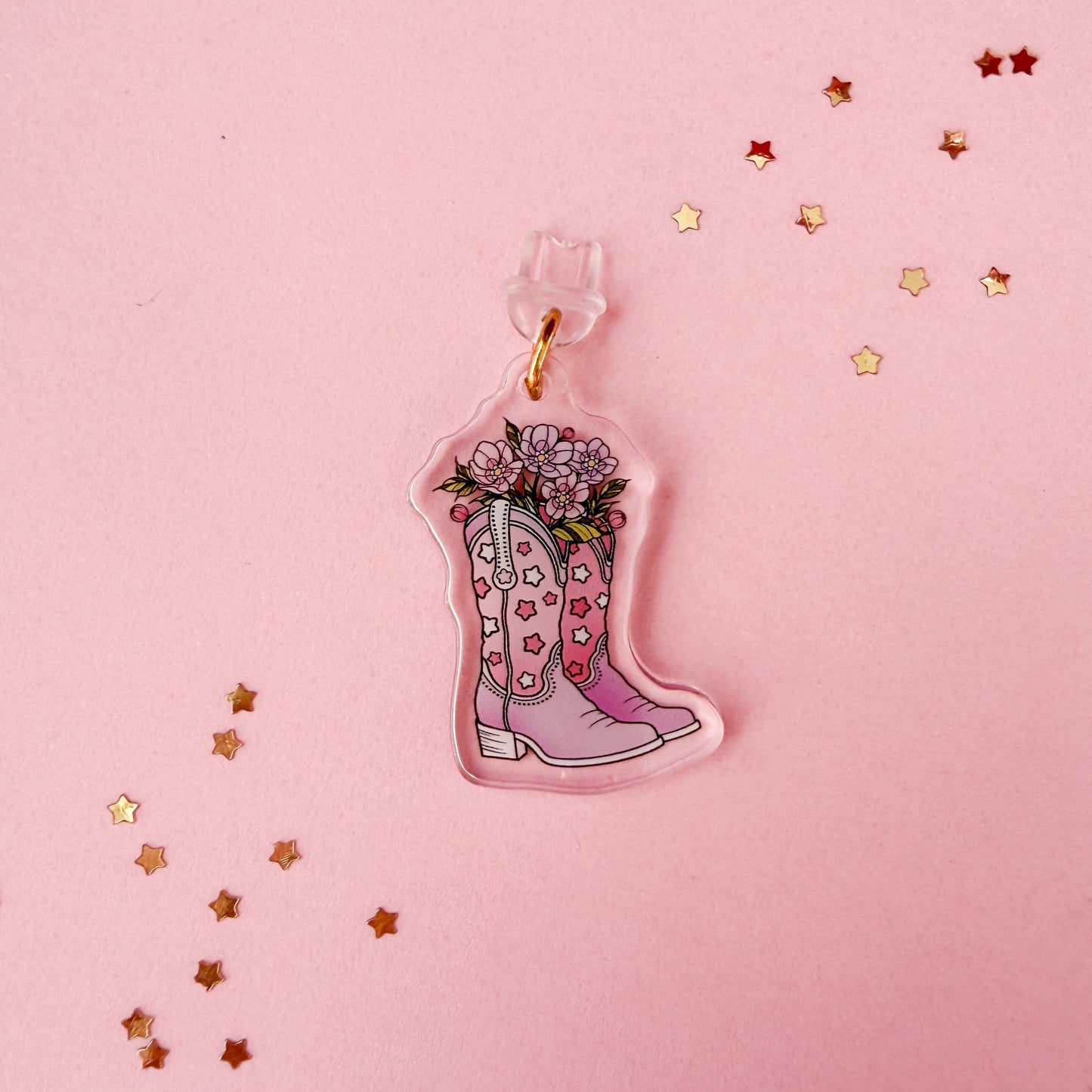 Cowgirl Boots E-Reader Kindle Phone Charm