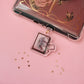 Pretty Book Lover E-Reader Kindle Phone Charm