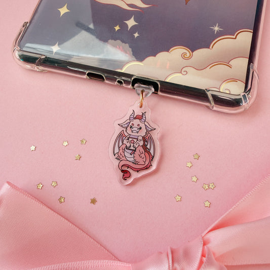 Dragon Cutie E-Reader Kindle Phone Charm