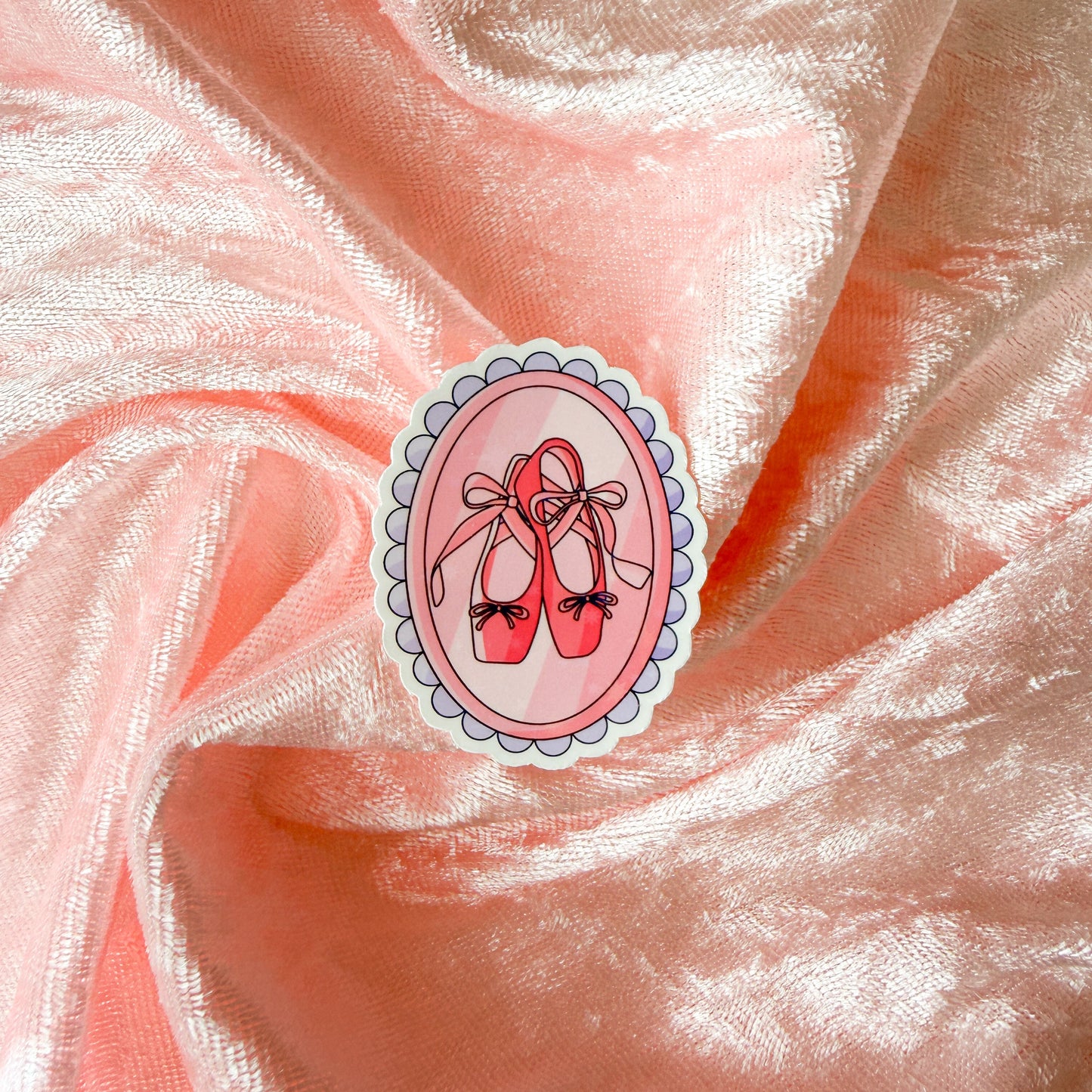 Tulip, Ballet Slippers and Bow Vintage Stamps Vinyl Stickers