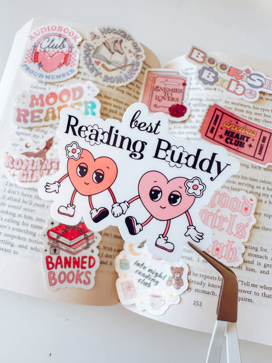 Best Reading Buddy Vinyl Sticker