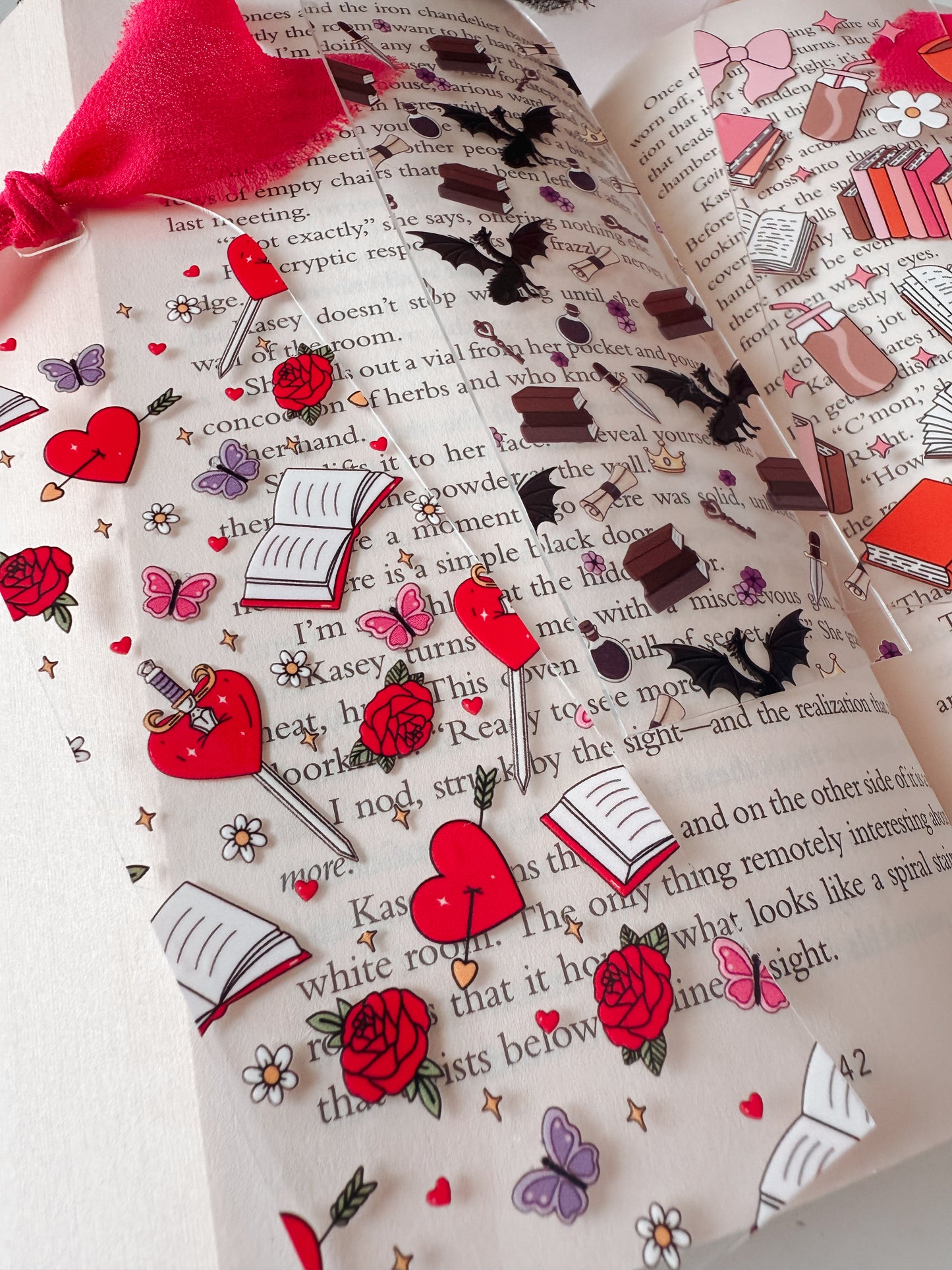 Romantasy Acrylic Bookmark