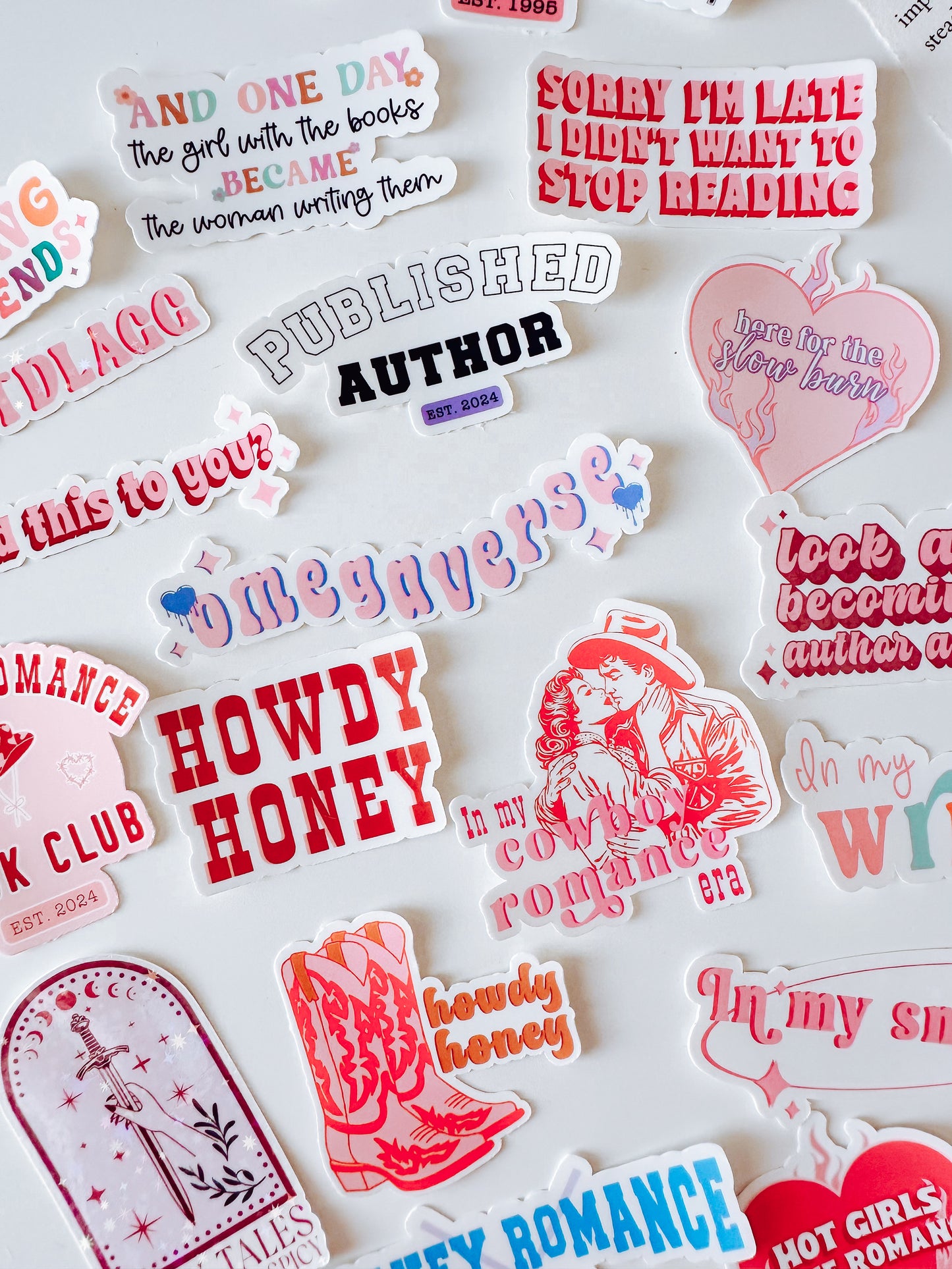 Hot Girls Write Romance Vinyl Sticker