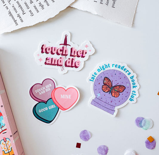 Touch Her and Die Vinyl Sticker