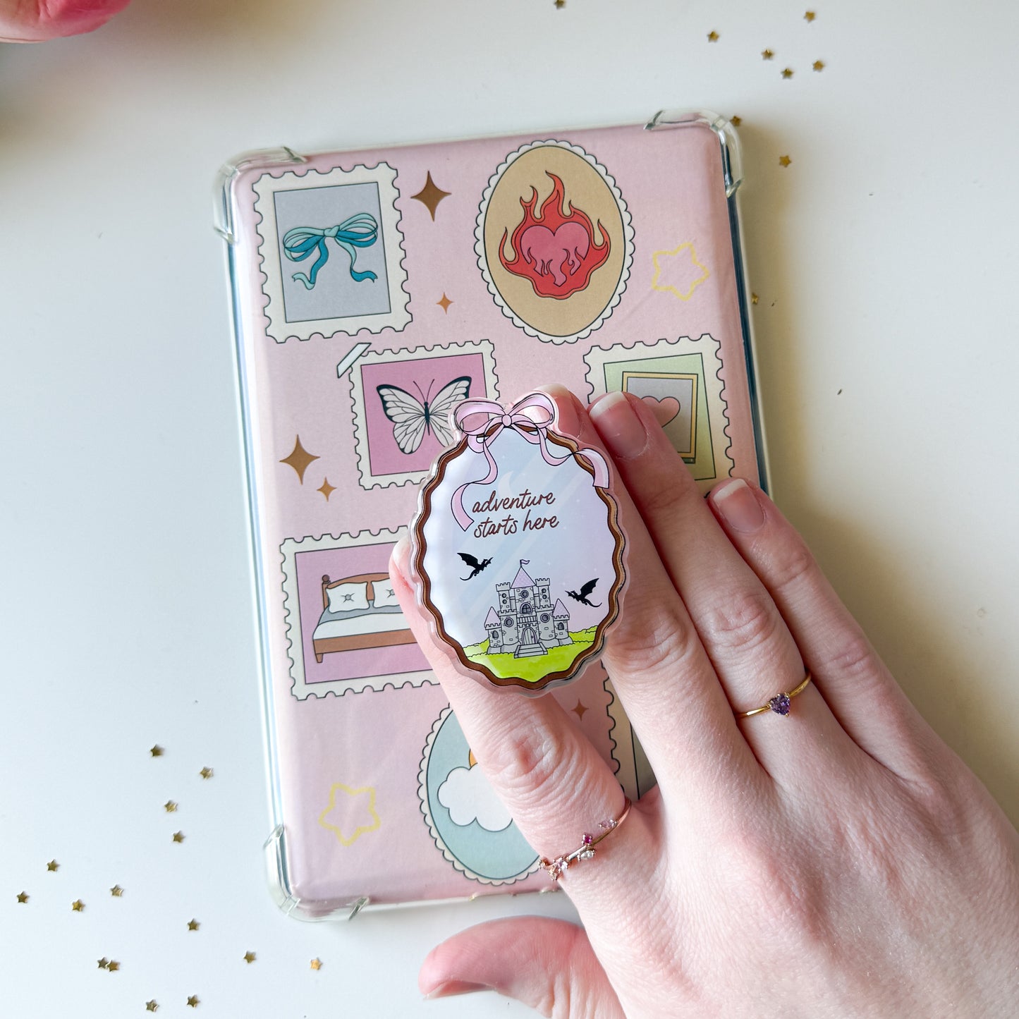 Adventure Starts Here Sticky Phone & E-Reader Grip