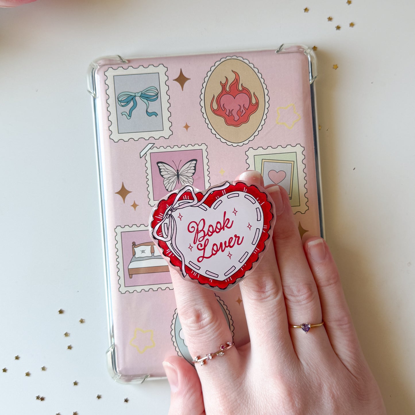 Book Lover Sticky Phone & E-Reader Grip