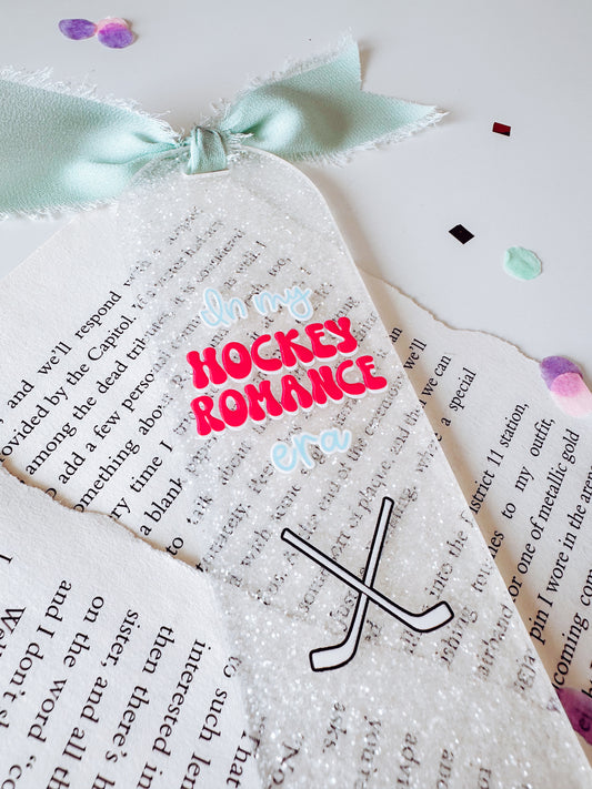 In My Hockey Romance Era Acrylic Bookmark