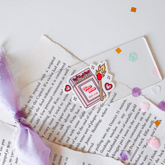 Slow Burn Book Club Match Box Acrylic Bookmark