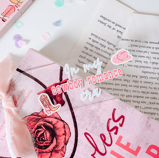 In My Cowboy Romance Era Acrylic Bookmark