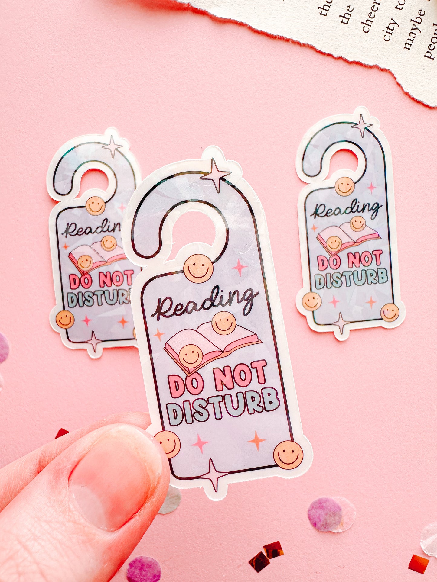 Reading Do Not Disturb Vinyl Sticker