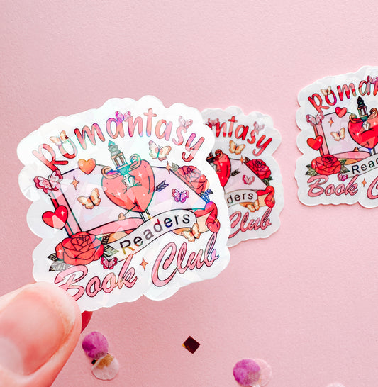 Romantasy Readers Book Club Vinyl Sticker