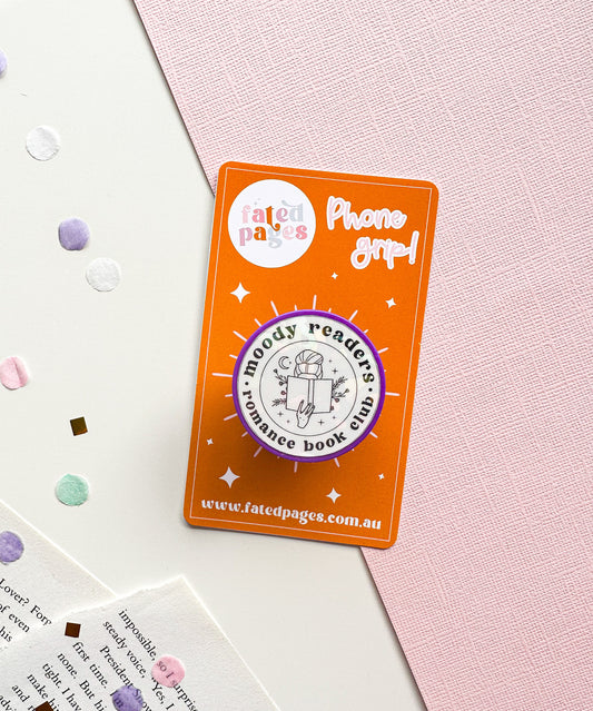 Moody Readers Romance Book Club Bookish Phone Grip