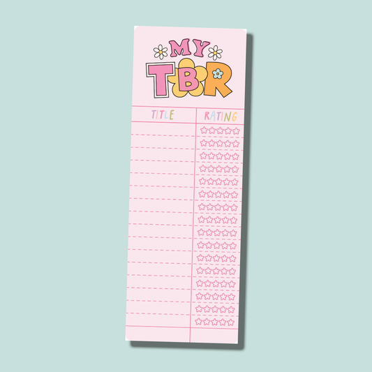 My TBR Interactive Cardstock Bookmark