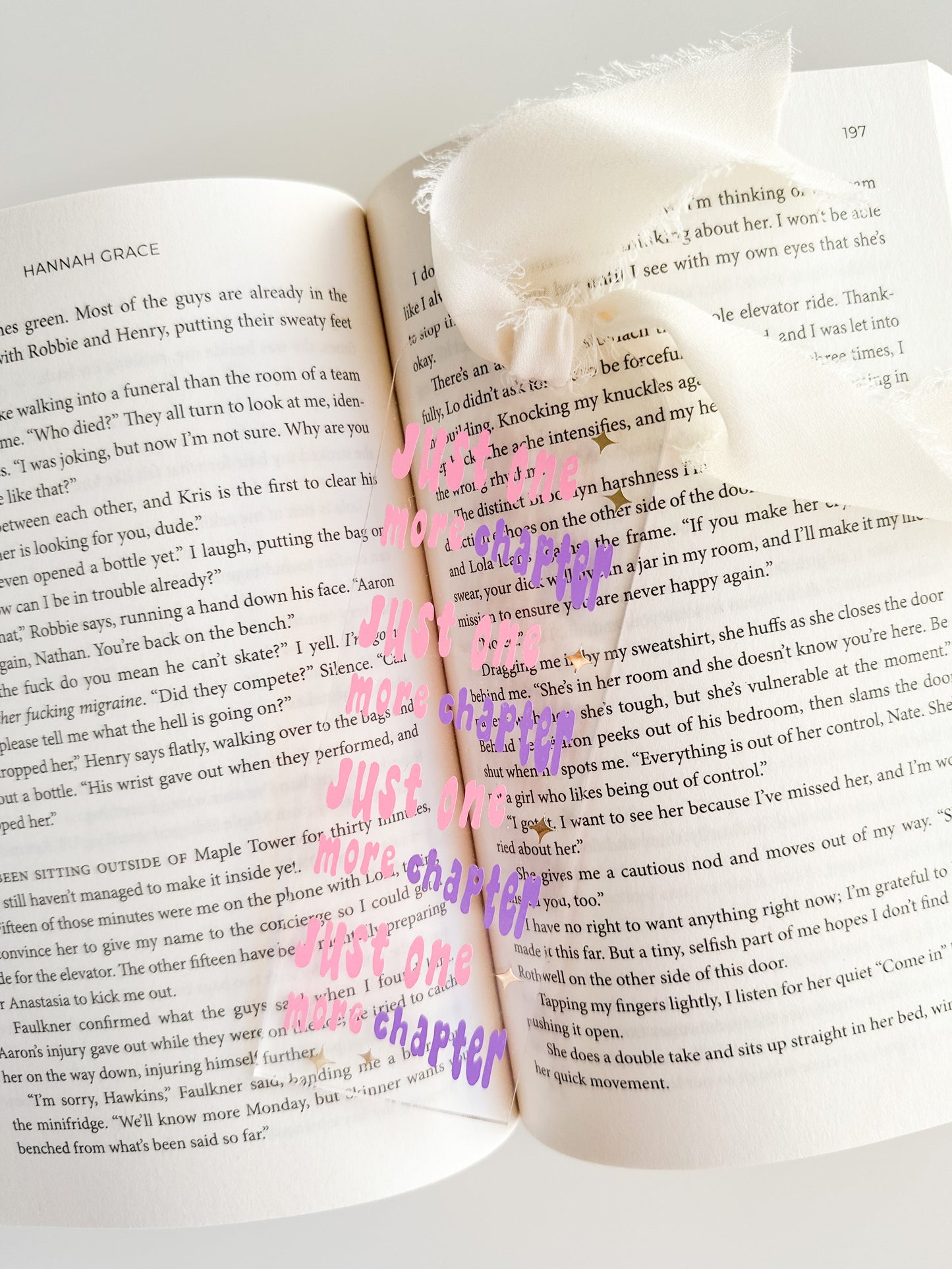 Just One More Chapter Acrylic Bookmark